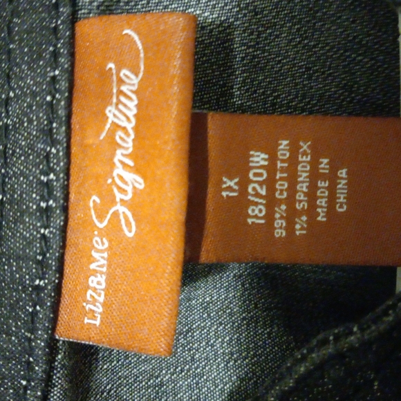 Liz & Me Signature 1X, Dark Blue Denim Blazer/Jacket NWT - Picture 4 of 6